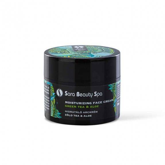 Sara Beauty Spa Nappali Hidratáló arckrém Zöld Tea és Aloe Vera 50ml